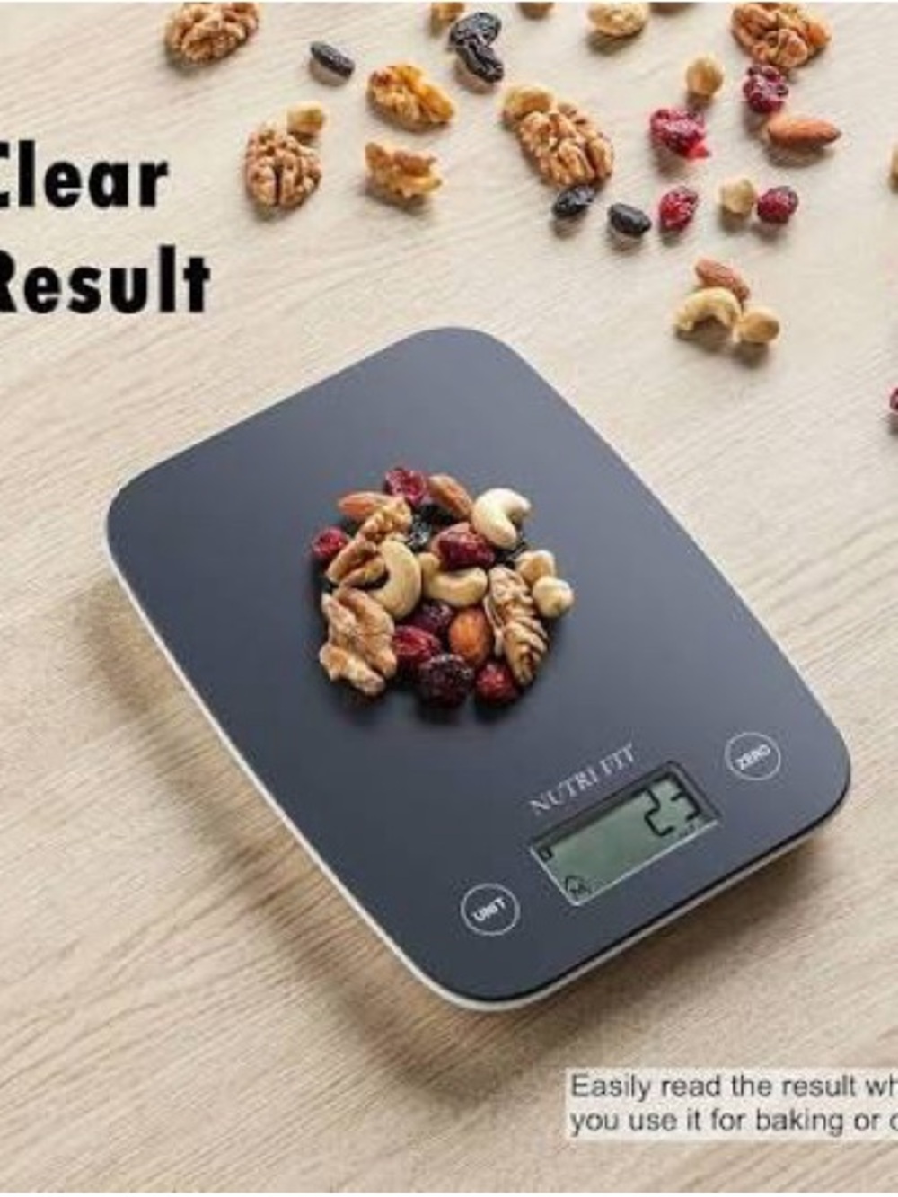Nutri Fit EK9660 Electronic Kitchen Scale - Black
